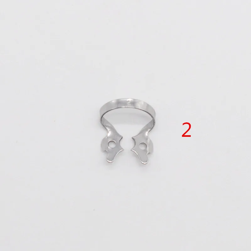 1pcs NO. 2 Стоматологическое лабораторное оборудование эндодонтические восстановительные резиновые зажимы плотины - Цвет: 1pcs NO. 2