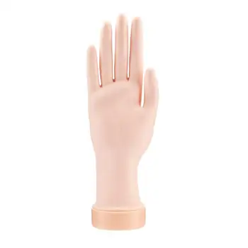 

1Pcs Flexible Plastic False Hand Model Nail Arts Painting Practice Manicure Tool Nail Art Fake Hand for Training Nail Salon
