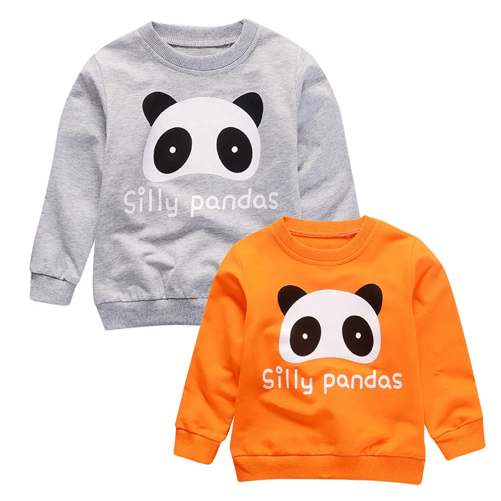Новинка 2019 года Детский свитер зимняя рубашка с рисунком панды для маленьких