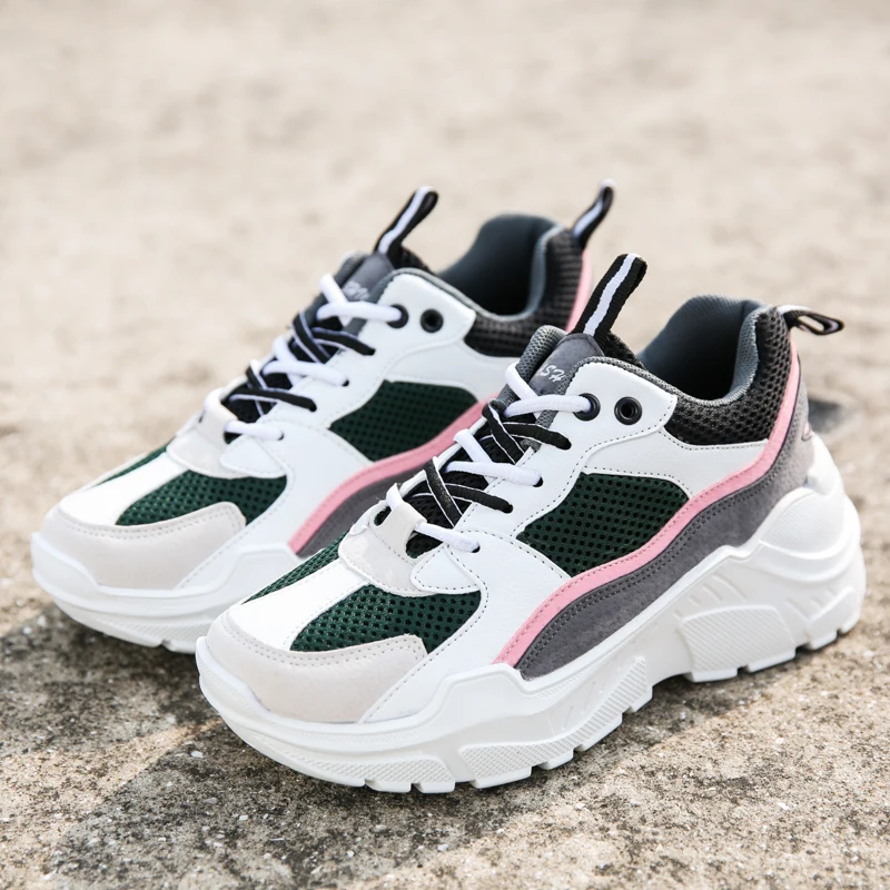 

Women Sneakers 2019 Fashion Casual Shoes Woman Comfortable Breathable Mesh Flats Female Platform Sneakers Chaussure Femme