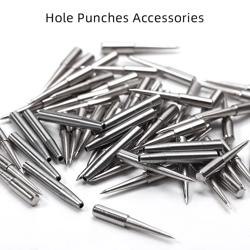 Leather Craft Chisel 2nd Generation Sharp Head Replaceable Pricking Iron Removable Round Hole Punch Leather Craft