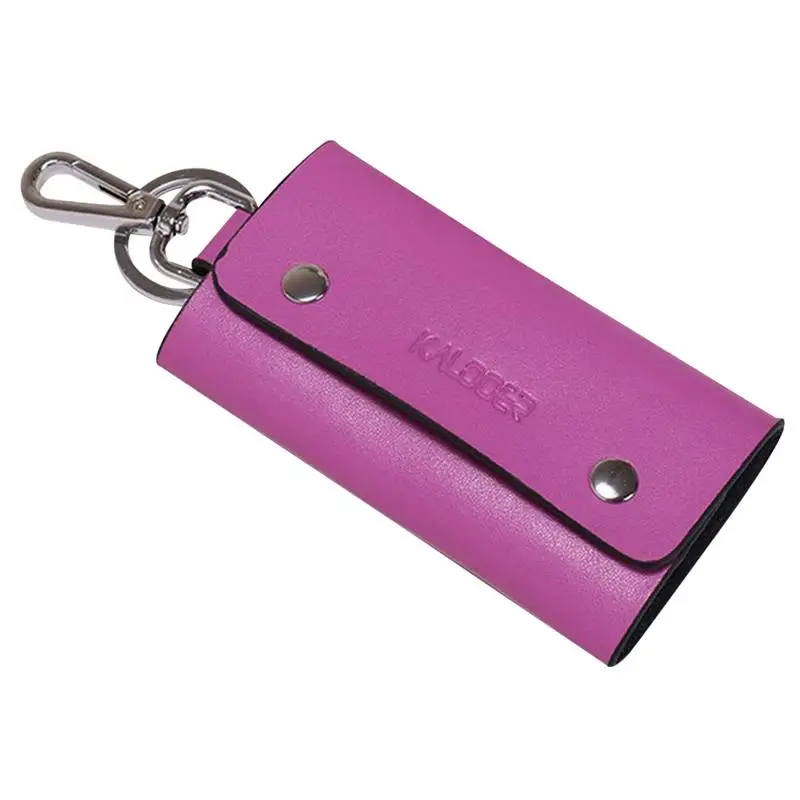 Purple Чехол для автомобильного ключа, многофункциональный, Повседневный, модный, портативный, брелок, чехол для автомобильного ключа, автомобильный брелок, держатель для ключей, сумка, чехол - Цвет: Purple