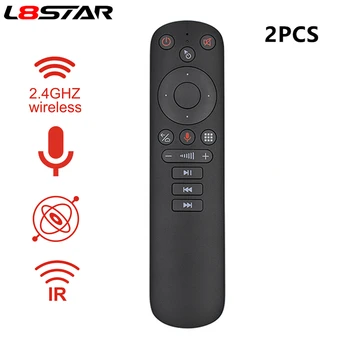 

2pcs/lot G50S Voice Air Mouse Wireless 2.4GHz Remote control G50 Microphone Gyro IR Learning Aero Mouse for Android TV Box PC