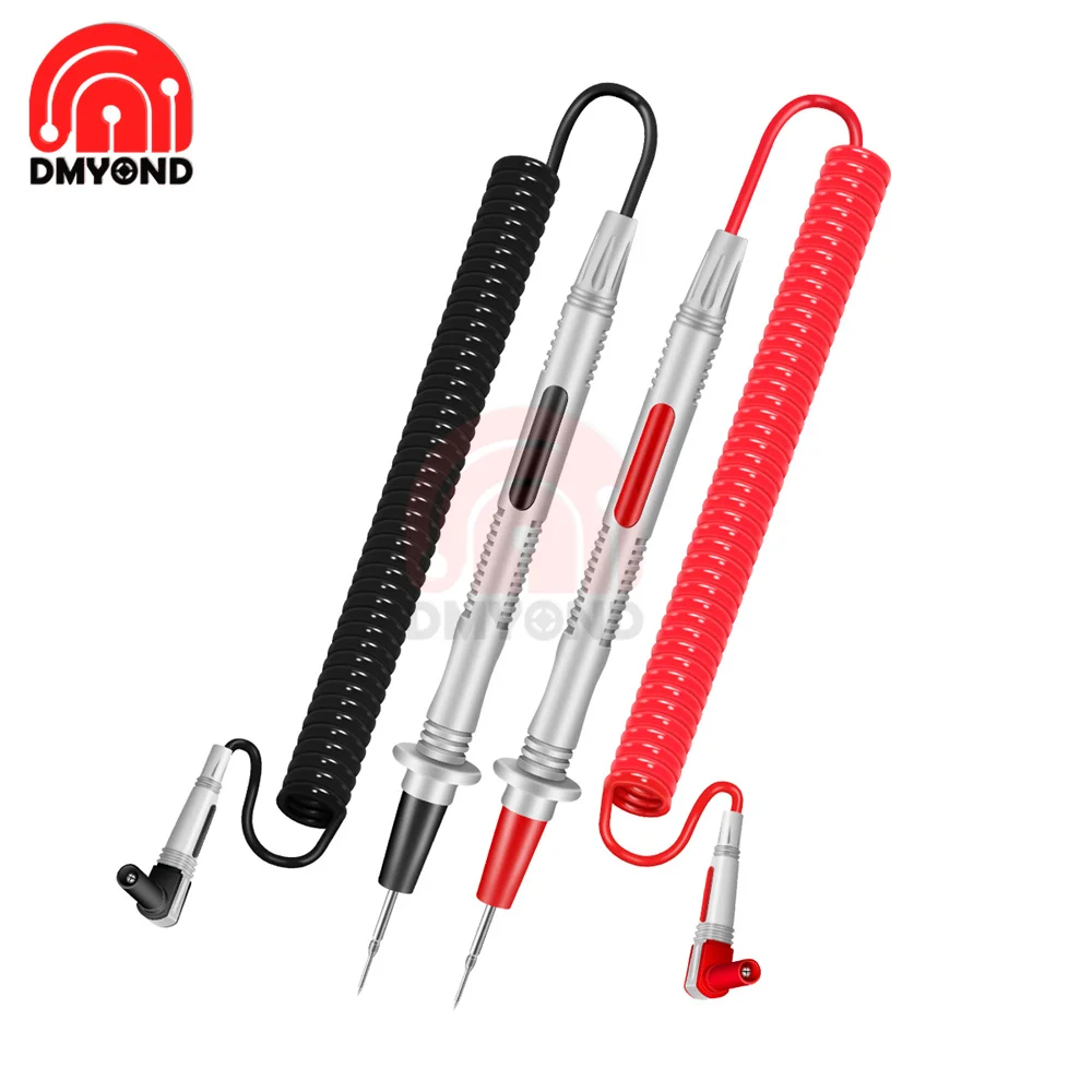 

PT2010 2PCS/Set Digital Multi Meter Probe 20A 1000V Test Leads Spring Wire Needle Tip Universal Pens Multimeter Accessory ANEN