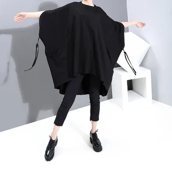 

Plus size women's summer new Japanese loose shirt bat short sleeve t-shirt female