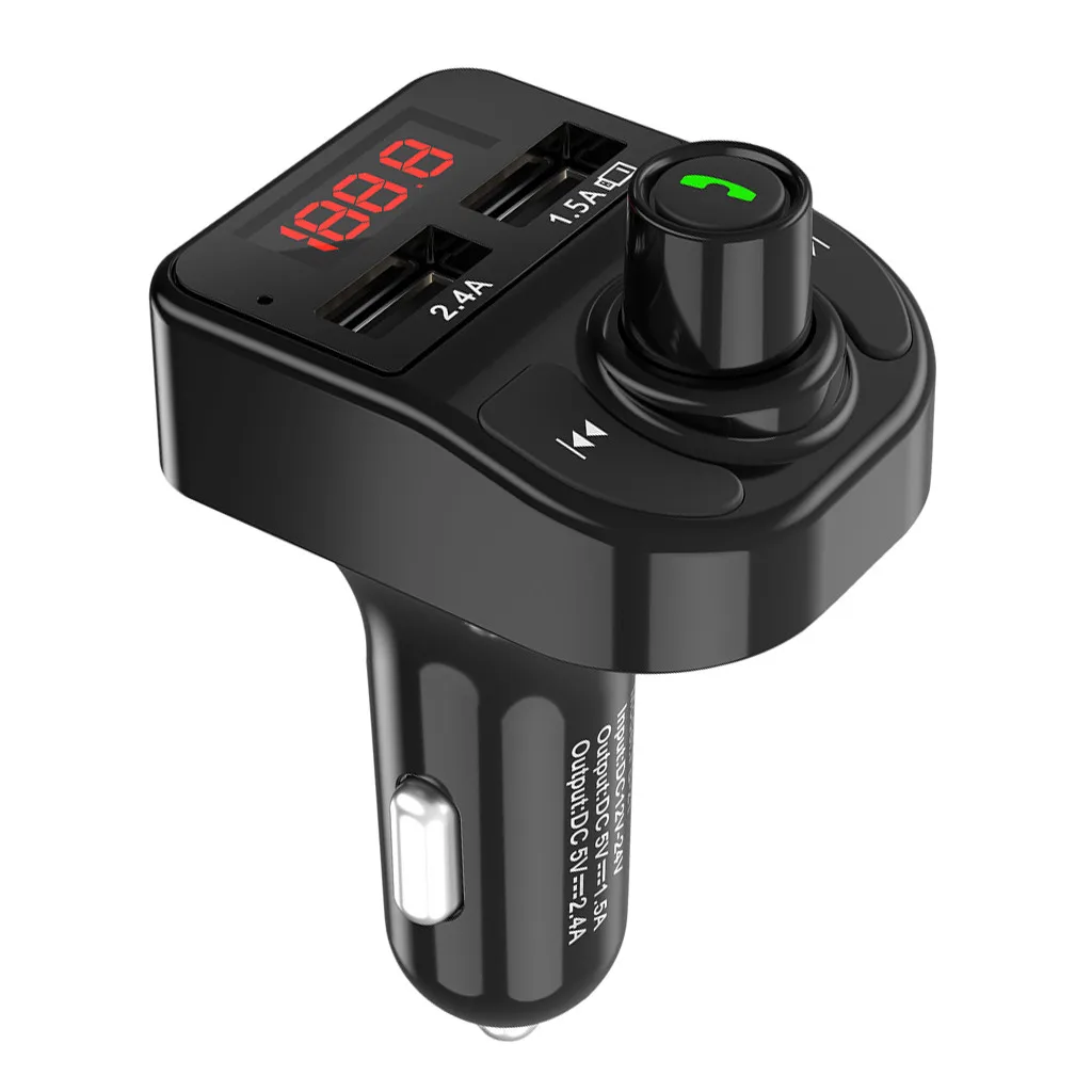Автомобильный прикуриватель Bluetooth fm-передатчик MP3 плеер Радио адаптер Комплект USB зарядное устройство двойной USB быстрое зарядное устройство автомобильные аксессуары# Ger
