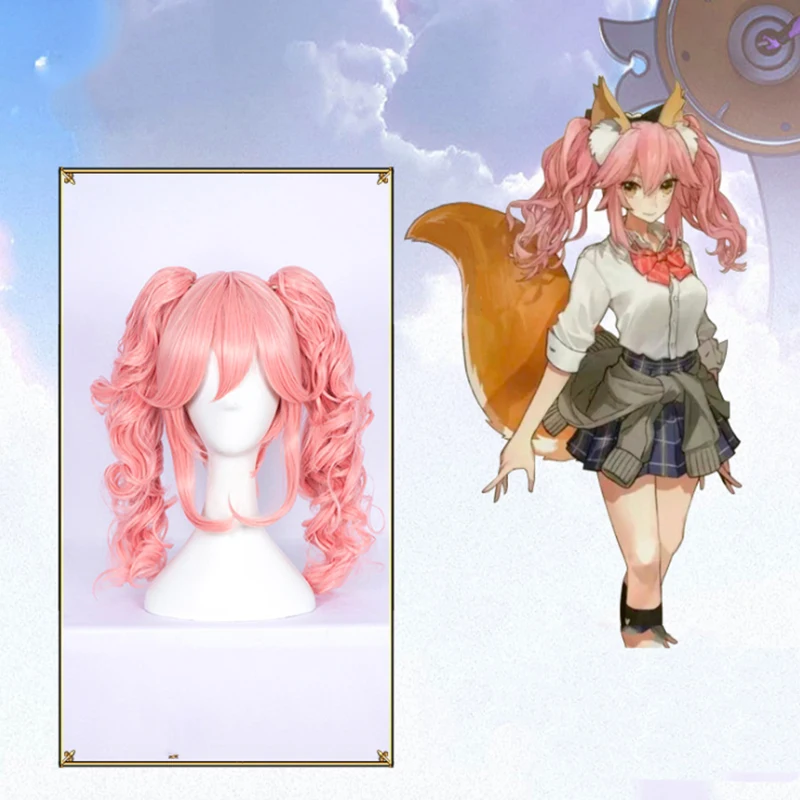 Аниме Fate Extra Find Encore косплей парик tamamo no Mae косплей парик термостойкий синтетический парик Хэллоуин Карнавал Вечерние