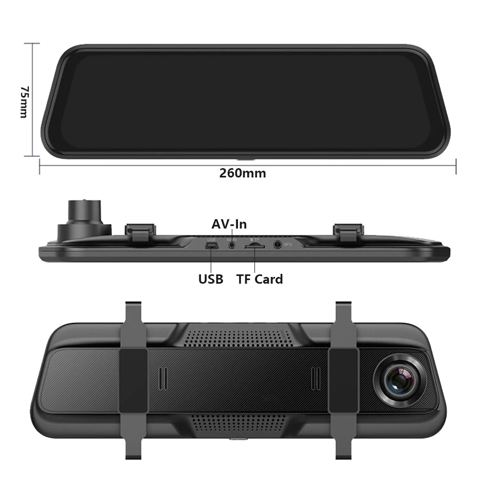 WHEXUNE, 10〞IPS экран, Автомобильный видеорегистратор, зеркальная камера, видеорегистратор, двойной объектив, автомобильная камера FHD 1080 P, привод, рекордер, поток, зеркало заднего вида