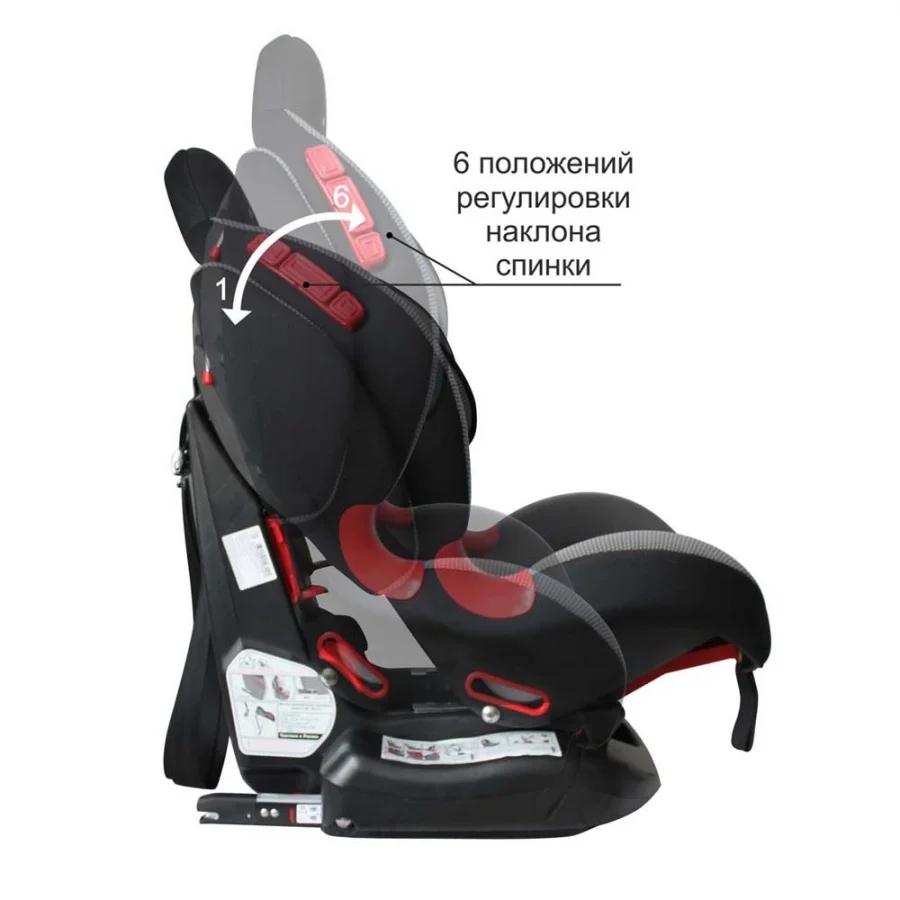 Автокресло Siger Кокон изофикс 9 25 кг серый|Детское безопасное автокресло| |