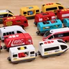 RC Electric Train Set Locomotive Magnetic Train Diecast Slot Toy Fit for Brio Wooden Train Railway Track Toys for Kids Gifts 2