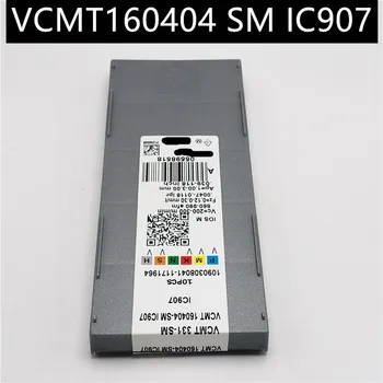 

10PCS VCMT160404 SM IC907 High Quality Carbide Inserts External Turning Tools Metal Turning Tools Machine Tool Parts Lathe Tool