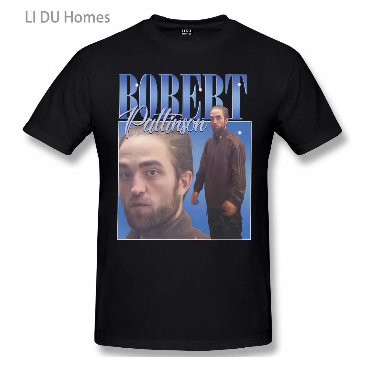 Funny Robert Pattinson Standing Meme T Shirt Men Preshrunk Cotton Tee