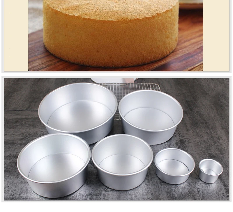 Tortiera Rotonda In Alluminio - Stampo Per Torte Professionale, Antiaderente, Per Chiffon, Brownie E Muffin - Foto 4