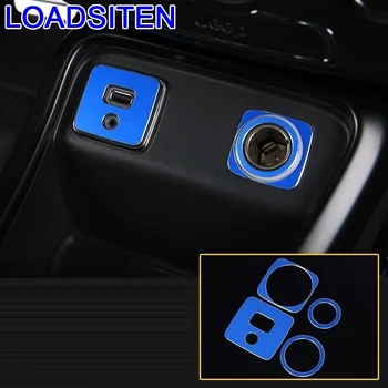 

Chromium Decorative Auto Outlet Air Conditioner Ignition Lighter Interior Protecter Covers Accessory 17 18 19 FOR JEEP Compass