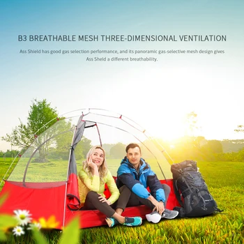 

3-4 Person Waterproof Camping Hiking Tent Large Family Tent Portable Anti-UV Tent Outdoor Ultralight Tents KEOGHS T-0016