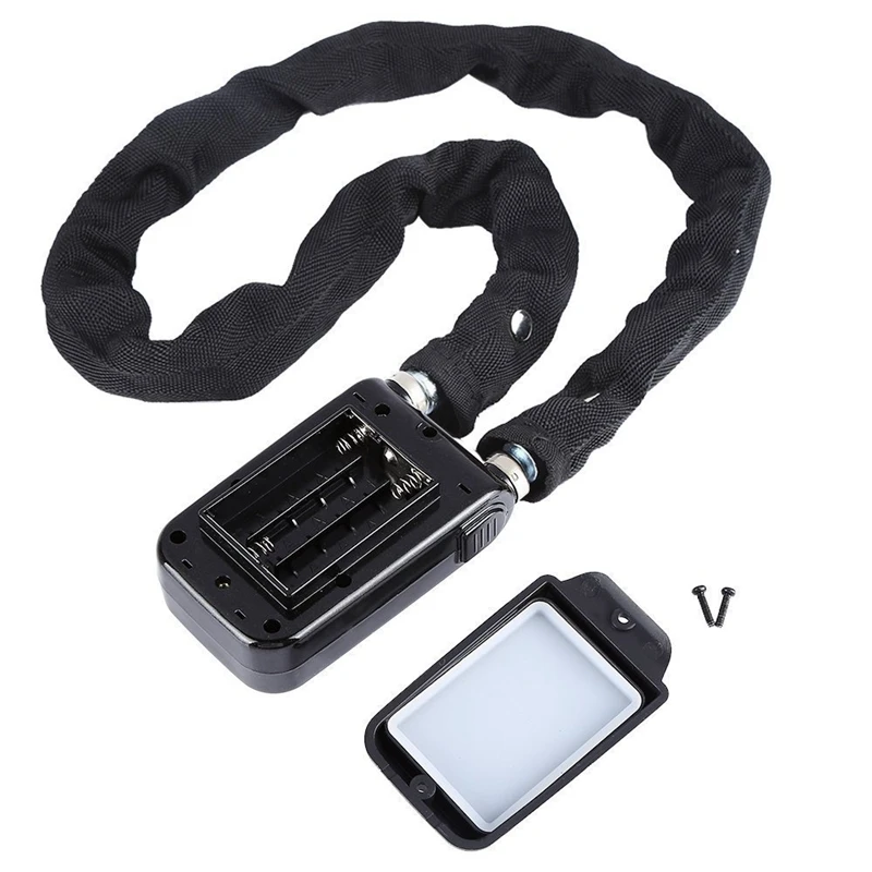 Smart Control Super Smartphone Bluetooth Steel Chain lock Waterproof Anti theft Alarm Bike Bicycle Lock 5