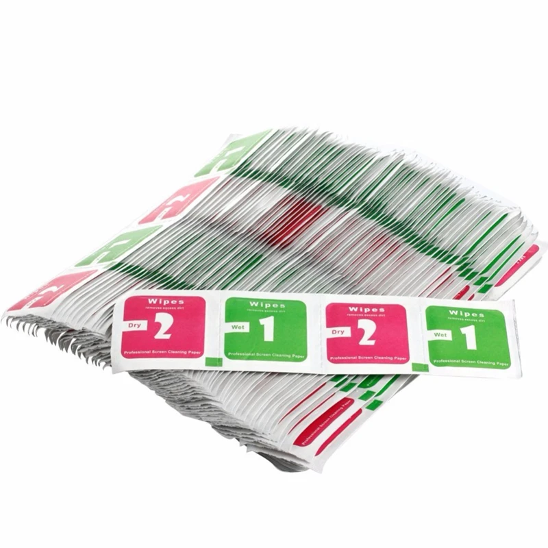 400Pcs Camera Lens Phone LCD Screen Dust Removal Dry Wet Cleaning Cloth Paper Wipes Drop Shipping 2cr5 batteries