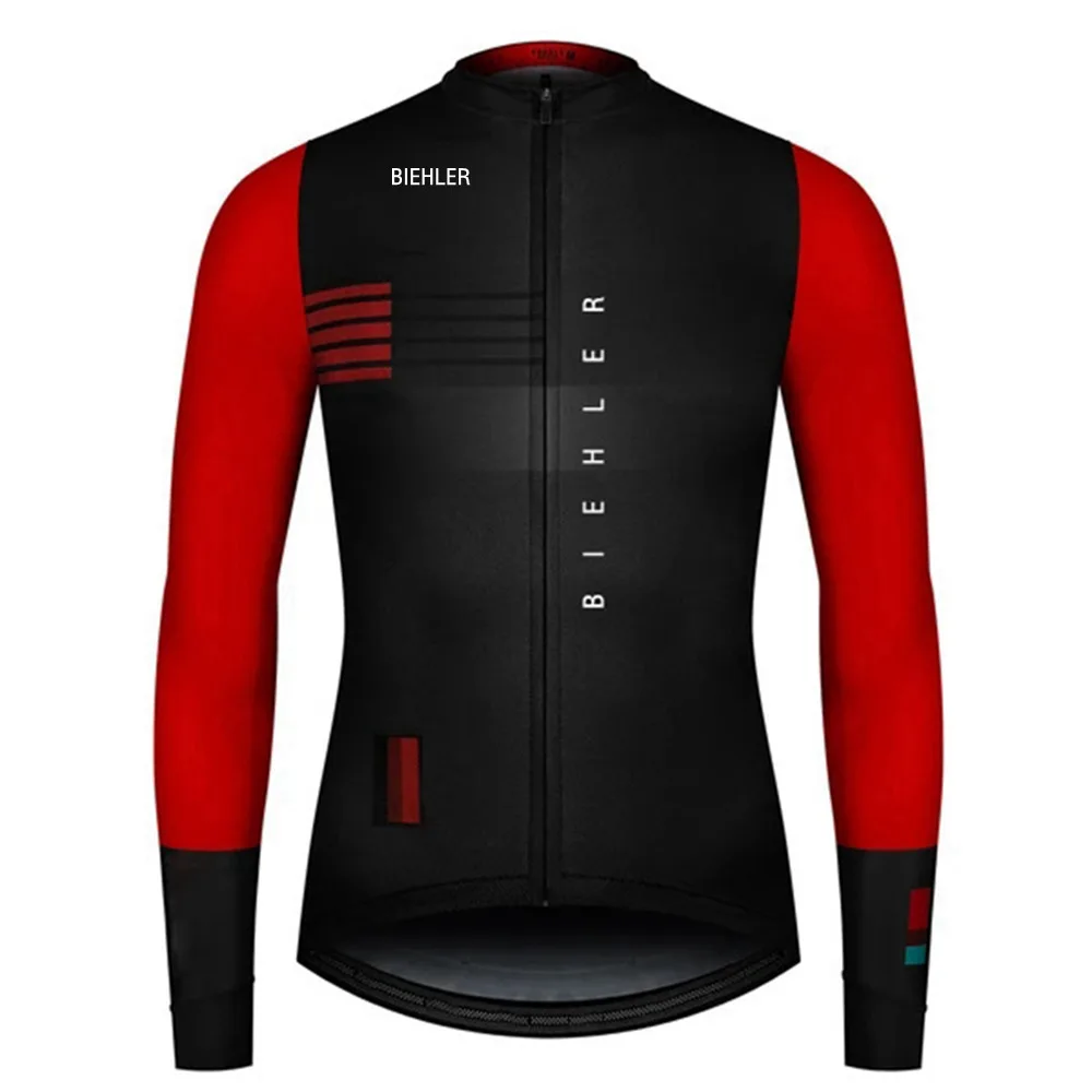 BIEHLER Long Sleeve Cycling Jersey MTB Bike Cycling Clothing Wear Summer Bicycle Clothes Ropa De Ciclismo For Man