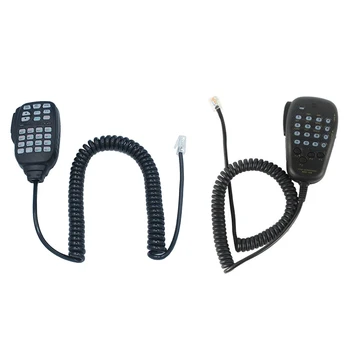 

AM05-2 Pcs Microphone : 1 Pcs HM-133 Mic Speaker Handheld Shoulder Mic for Icom Radio IC-207H IC-880H & 1 Pcs DTMF MH-48A6J Hand