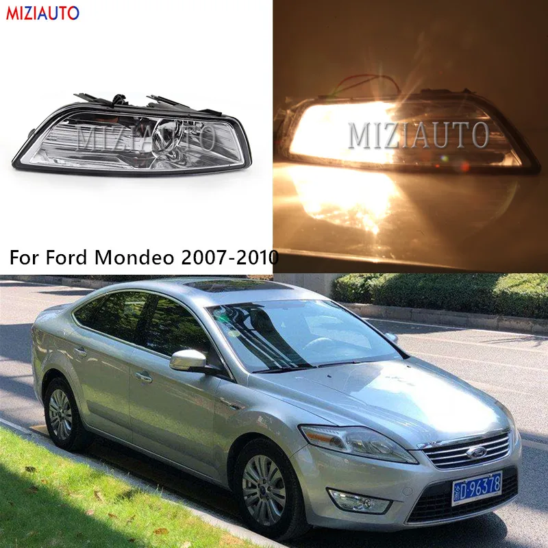 

MIZIAUTO 1 Piece Left Side With Bulb Front Bumper Fog Light Driving Fog Lamp For Ford Mondeo 2007-2010