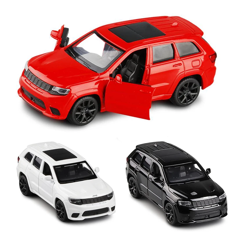

Hot Sale 1/36 Grand Cherokee Trackhawk Toy Vehicles Alloy Car with Pull Back Model Toys Kids Vehicle Gift V258