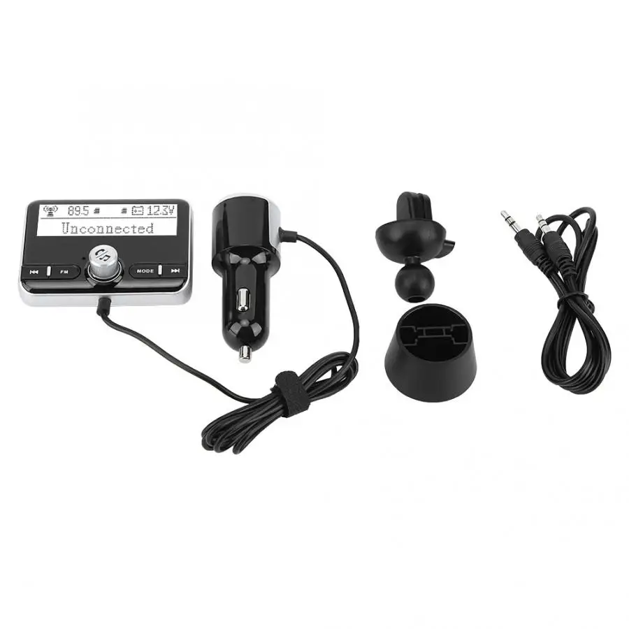 2.4in Bluetooth Автомобильный MP3-плеер Hands Free Phone Зарядное устройство автомобильного аудио приемник автомобильные аксессуары 12 V-24 V