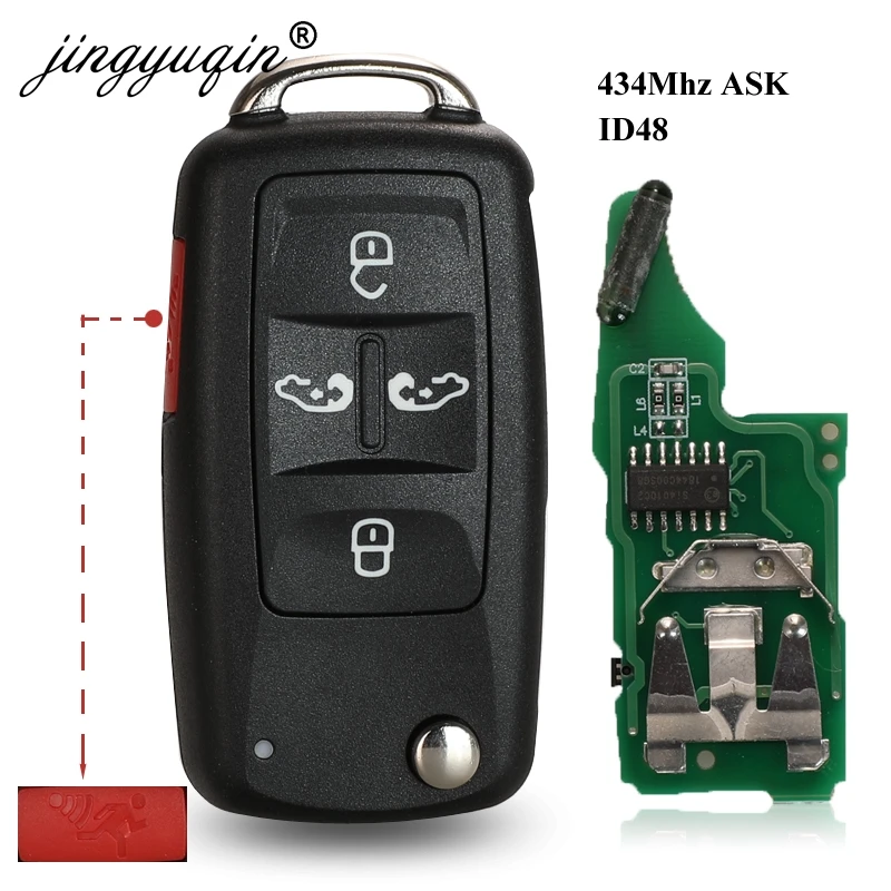 Jingyuqin-5K0837202AD-434Mhz-ID48-5-Bottoni-di-Vibrazione-Fob-Chiave-Per-VW-Sharan-Multivan-Caravelle-Auto.jpg Keyforkess 5K0837202AD 434Mhz ID48 5 Bottoni di Vibrazione Fob Chiave Per VW Sharan Multivan Caravelle Auto Chiave A Distanza di Sostituzione del Telecomando - Jingyuqin 5K0837202AD 434Mhz ID48 5 Bottoni di Vibrazione Fob Chiave Per VW Sharan Multivan Caravelle Auto