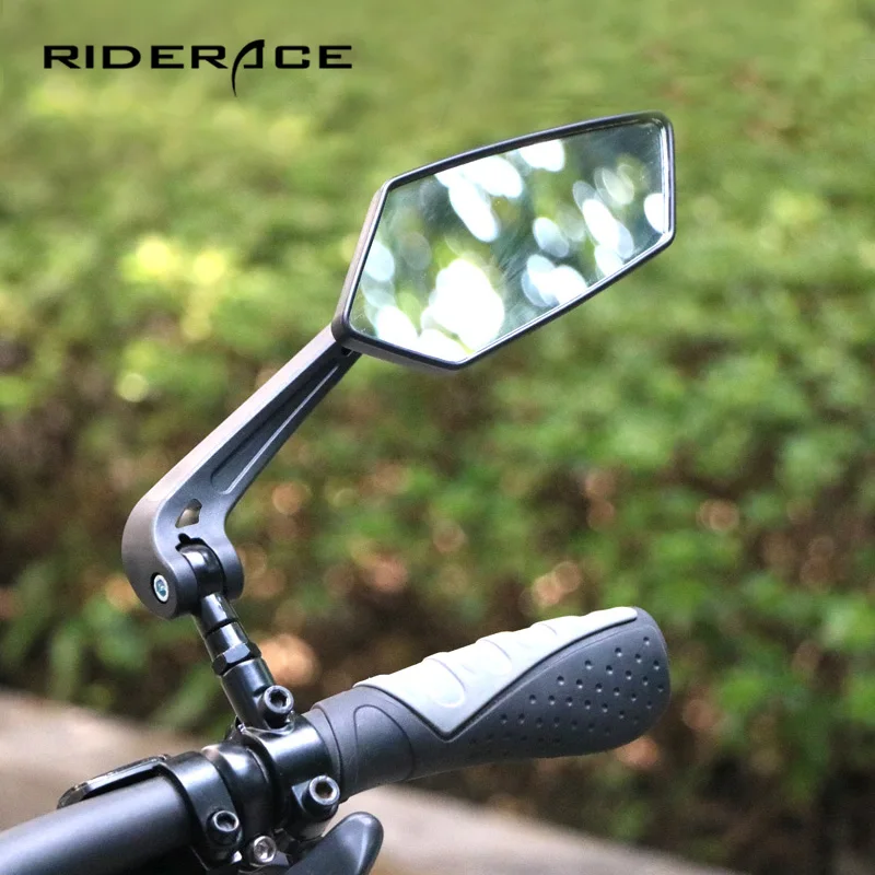 Bicycle Handlebar Rear View Mirror Wide Range Angle STRONG Mount 
