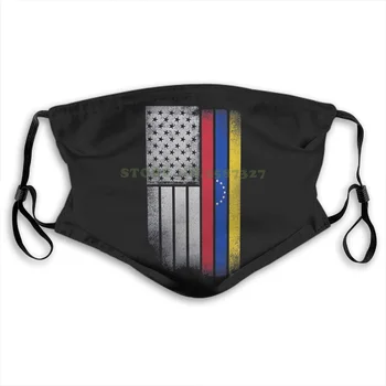 

Face Mask Venezuelan American Flag Usa Venezuela Flag Anti Dust With Filter For Men For Women Kids Girl Boy Teens Masks