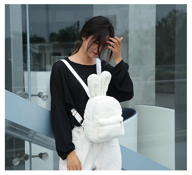 Kawaii Bunny Ears Korean Style Backpack