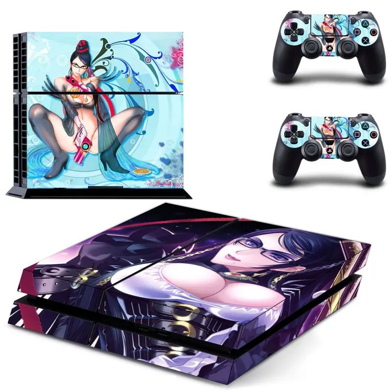 Bayonetta PS4 Кожа Наклейка для sony playstation 4 консоли и 2 контроллера PS4 скины наклейки s винил - Цвет: GYTM0060