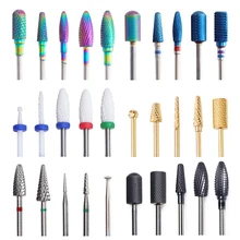 Карбидный керамический фреза для маникюра корунд кутикулы электрическое сверло для ногтей удаляет гель аксессуары для педикюра инструмент