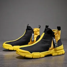 Дышащая мужская обувь с сеткой Удобная прогулочная Вулканизированная обувь мужские высокие кроссовки модная обувь мужская обувь Zapatillas T2-19