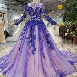 LS147001 дешевые голубые Длинные вечернее платье О-образным вырезом мам невест платья трапециевидной формы Формальные Свадебная вечеринка