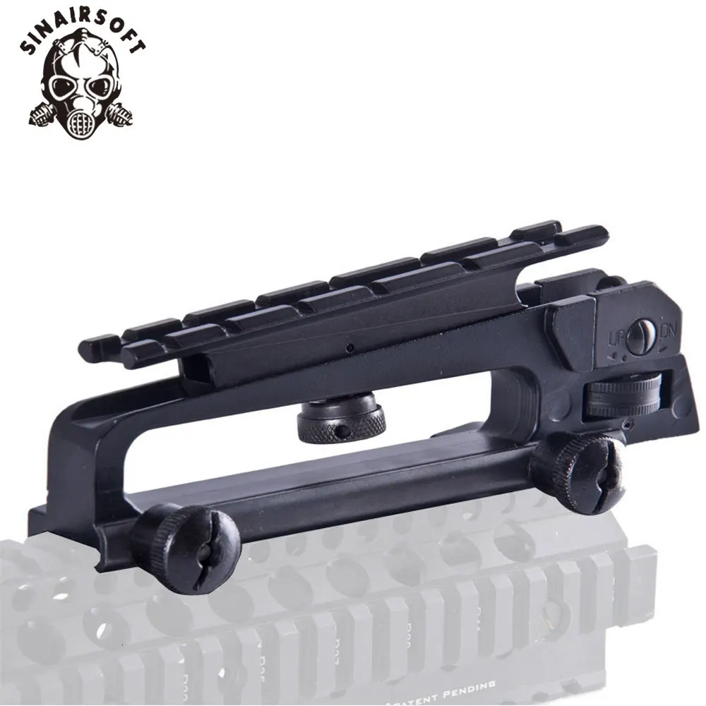 SINAIRSOFT AR15 металлическая съемная черная ручка для переноски с двумя отверстиями A2 задний прицел и Пикатинни комбинированное крепление M4 M16 Охота