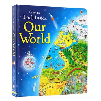 

Early English Picture Book Look Our World Baby Educational Picture Nearly 200 Knowledge Points There Are 80 Places To Turn