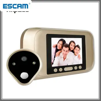 

ESCAM A32D 3.2 Inch Color Screen With Door Bell LED Lights Electronic Doorbell Door Viewer Home Security Peephole Door Camera