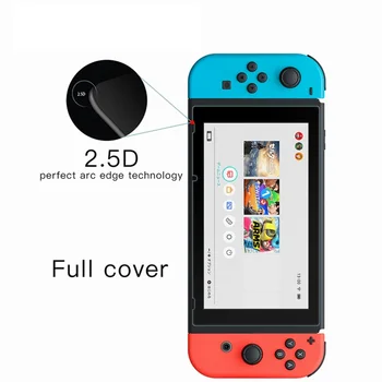 

9H Explosion-proof HD Tempered Glass Screen Protector Full Cover Protective Films For Nintendo Switch NS