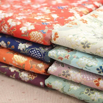 

Fabric Of Sewing Brocade Jacquard Satin Fabric For Diy Bags Or Kimono TJ1303