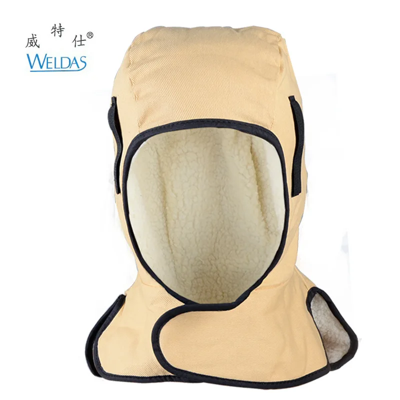 

Wholesale WELDAS 23-7711 Warm Welding Cap Neck Guard Type Industrial Cold Cap Fire Prevention Flame Retardant Welding Cap