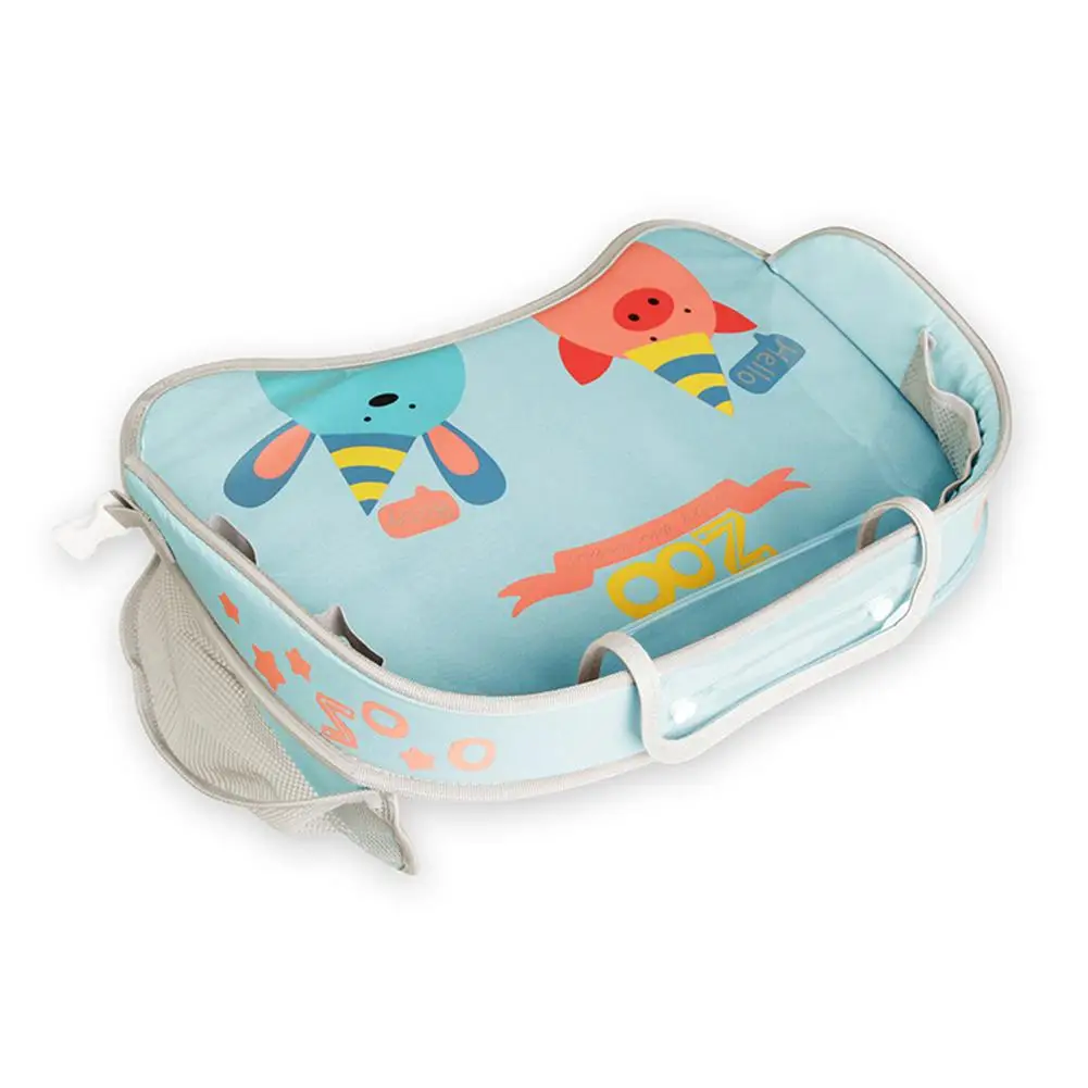 Детское автокресло дорожный лоток для малышей органайзер большой подстаканник игровой стол для ухода за ребенком - Цвет: Blue