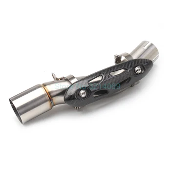 

Heat Shield Cover Universal Motorcycle Exhaust Middle Link Pipe System FZ1 Carbon Protector Guard Slip On Ornamental Mouldings