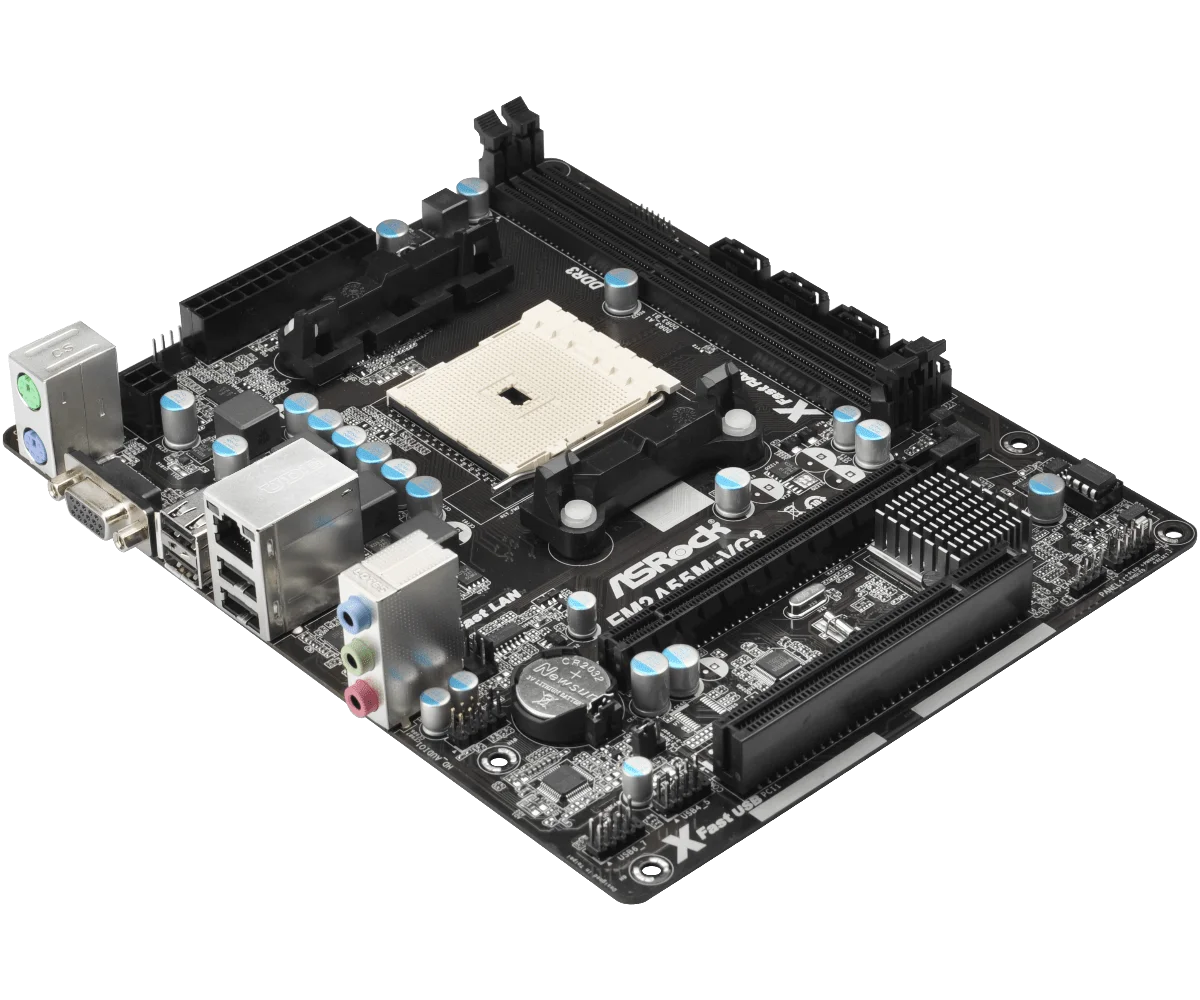 Используется для ASRock FM2A55M Поддержка процессоров Socket FM2 100 Вт и двухканального DDR3