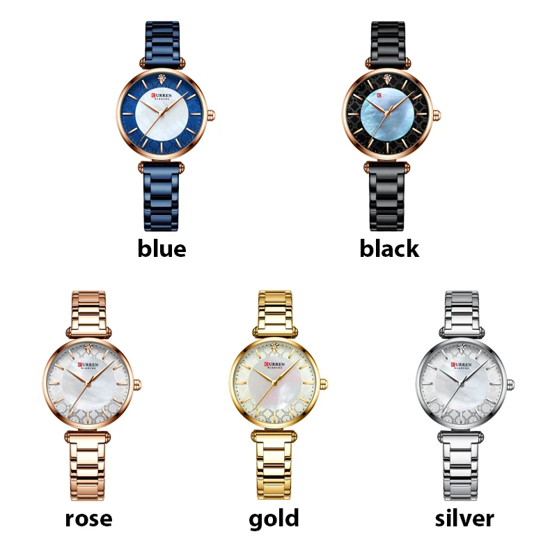 Orologio da donna di marca di lusso elegante cinturino al quarzo sottile orologio da donna semplice in acciaio inossidabile mujer_voghion.com