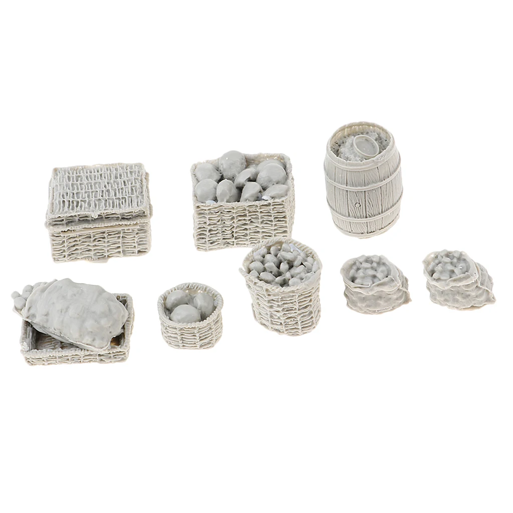 1/35 Scale Military War Food Supplies Basket for Diorama Scenery Build Props