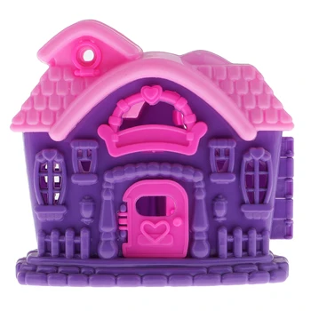 

New Arrivals Doll Mini Villa House Bulding for Barbi Dollhouse Furniture Kid Pretend Toy Children Birthday Xmas Gift Collection