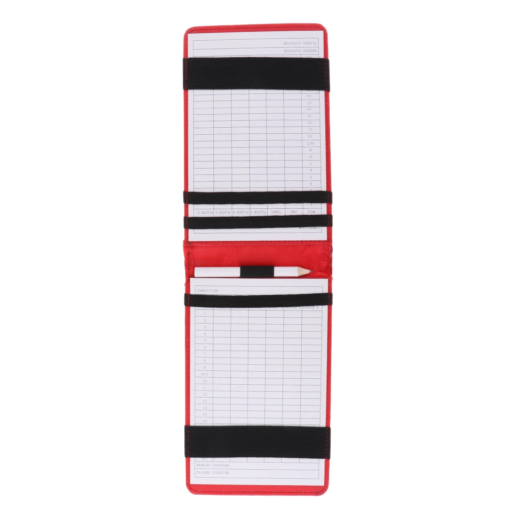 Premium Golf Score Book Golf Score Counter Booklet Keeper Holder with Score Card Pencil