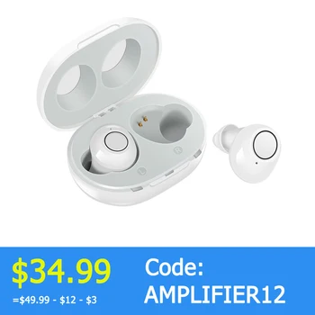 

1 Pair USB Rechargeable Mini Ear Hearing Aids Portable Invisible Assistant Adjustable Tone Sound Amplifier For Deaf Elderly