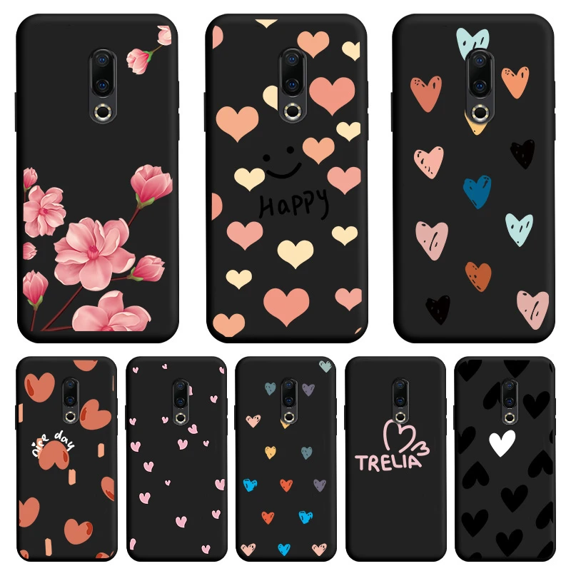 Love Shape TPU Soft Shell For Meizu 16 Case Personality Tide Shell For Meizu 16 Plus Case Cartoon Cute Trend Shell For Meizu 16 best meizu phone case