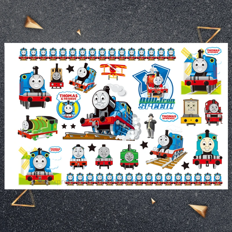 

Hasbro Track train sticker Children Cartoon Temporary Tattoo Sticker For Boys Cartoon Toys Waterproof Party Kids Gift